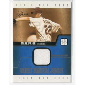 2003 Flair Sweet Swatch Jersey #SSMP Mark Prior