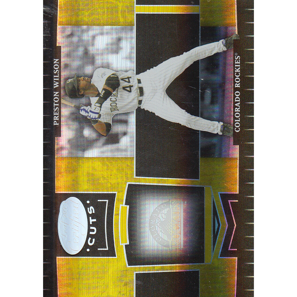 2004 Leaf Certified Cuts Marble Gold #72 Preston Wilson