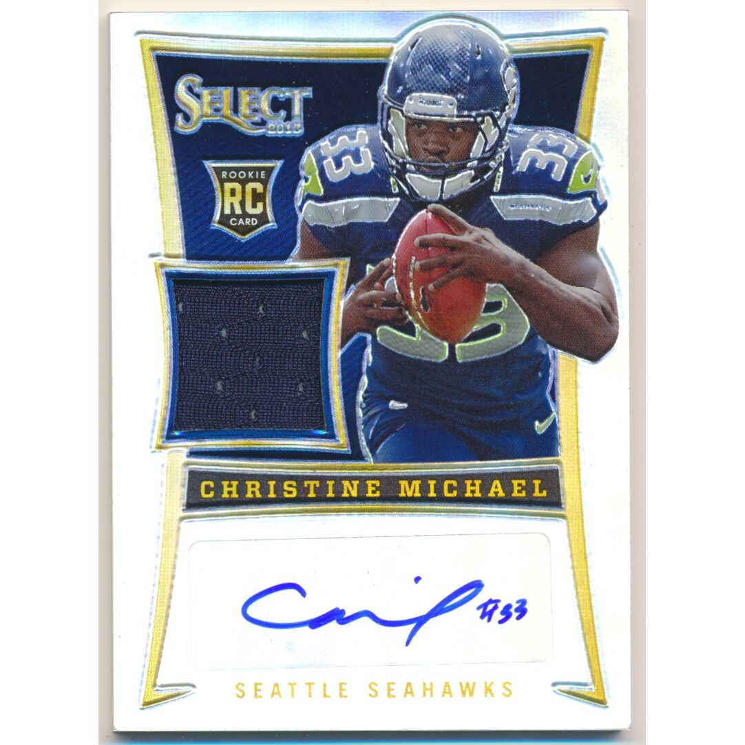2013 Select Rookie Jersey Autographs Prizm #166 Christine Michael