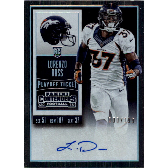 2015 Panini Contenders Playoff Ticket #245 Lorenzo Doss AU/199