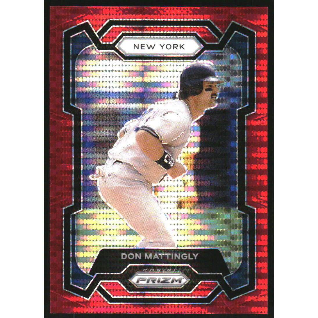 2024 Panini Prizm Prizms Red Pulsar #175 Don Mattingly
