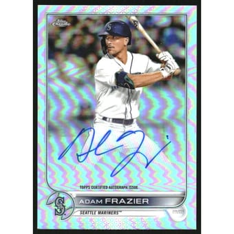 2022 Topps Chrome Veteran Autographs Refractors #CVAAF Adam Frazier