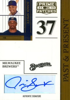 2005 Prime Patches Past and Present Autograph #10 Junior Spivey T5