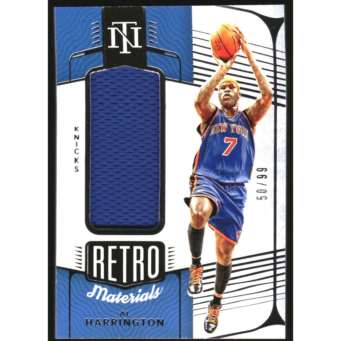 2021-22 Panini National Treasures Retro Materials #14 Al Harrington