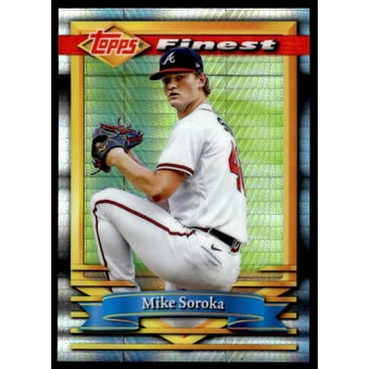 2021 Finest Flashbacks Prism Refractors #149 Mike Soroka