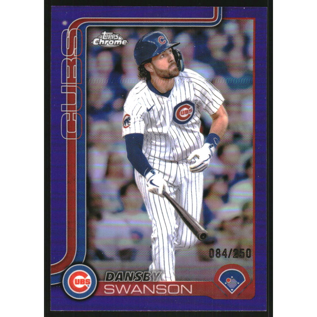 2025 Topps Chrome Purple Refractors #215 Dansby Swanson