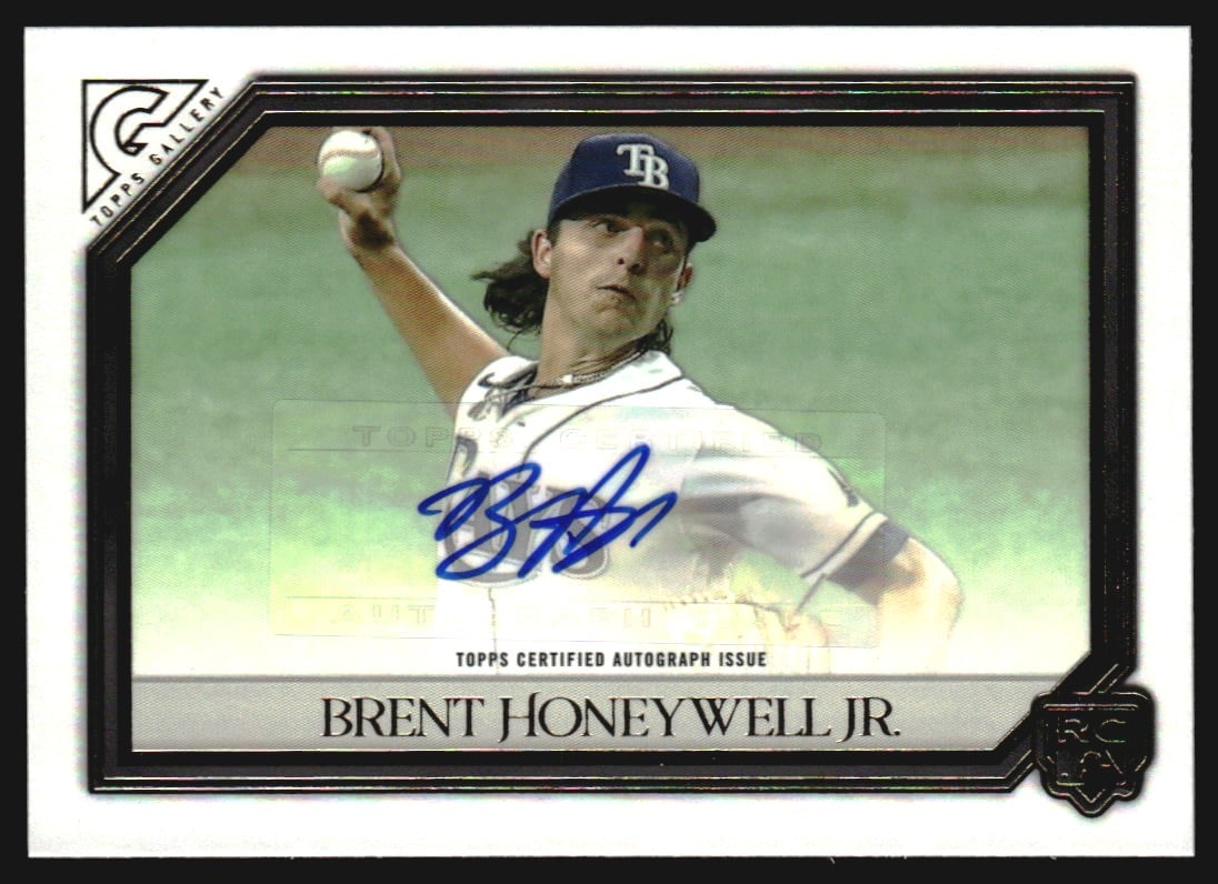 2021 Topps Gallery Rookie Autographs #RABH Brent Honeywell Jr.. rookie card picture