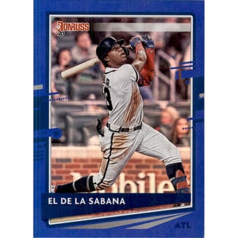 2020 Donruss Holo Blue Variations #170 Ronald Acuna Jr.