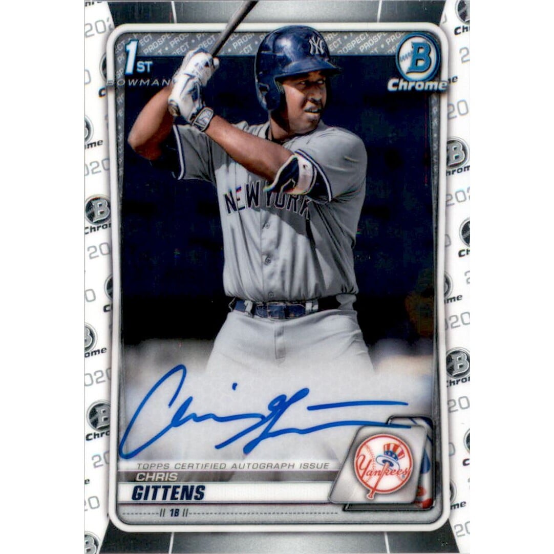 2020 Bowman Chrome Prospect Autographs #CPACG Chris Gittens. rookie card picture