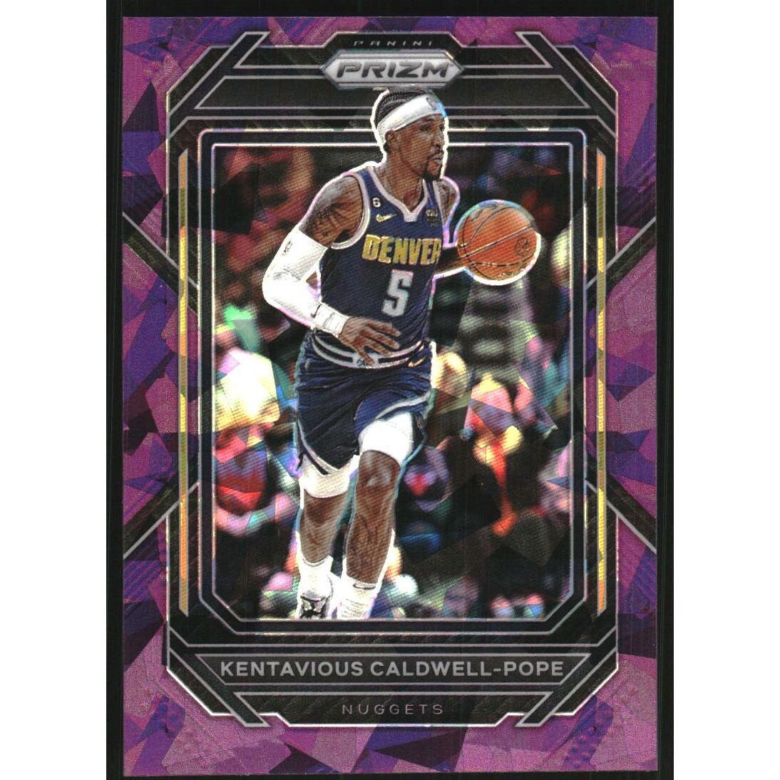 2022-23 Panini Prizm Prizms Purple Ice #33 Kentavious Caldwell-Pope