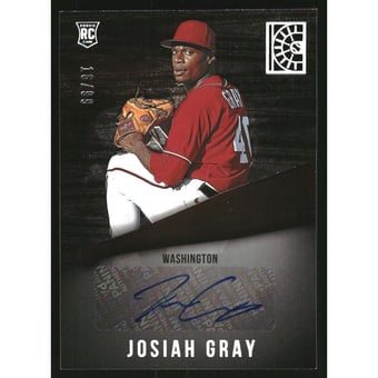 2022 Panini Capstone Rookie Autographs Holo Silver #39 Josiah Gray/99
