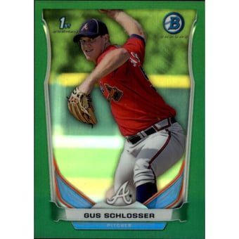 2014 Bowman Chrome Prospects Green Refractors #BCP41 Gus Schlosser