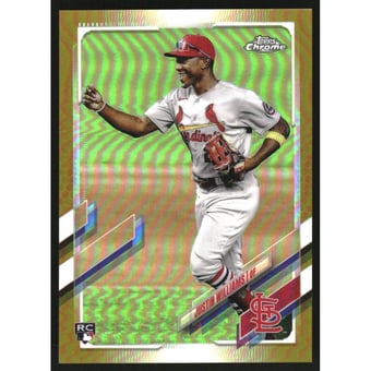 2021 Topps Chrome Update Gold Refractors #USC95 Justin Williams