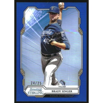 2019 Bowman Sterling Prospects Blue Refractors #BPR48 Brady Singer