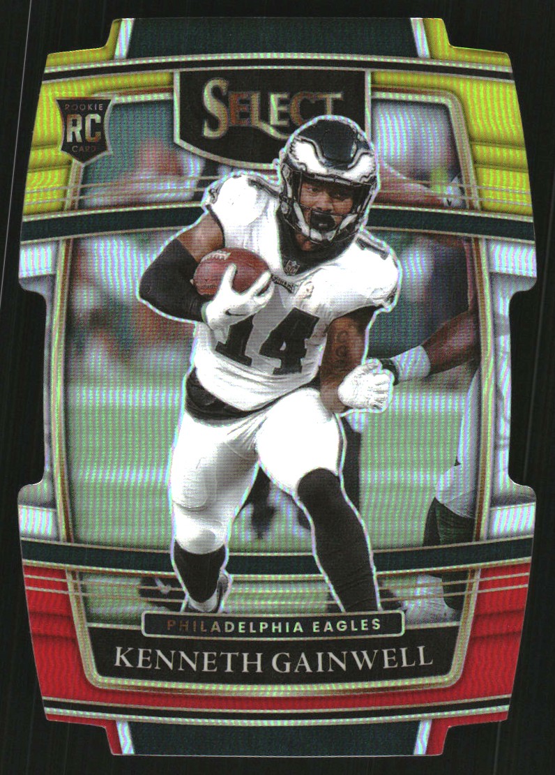 2021 Select Prizm Red and Yellow Die Cut #81 Kenneth Gainwell 2021 Select Prizm Red and Yellow Die Cut #81 Kenneth Gainwell