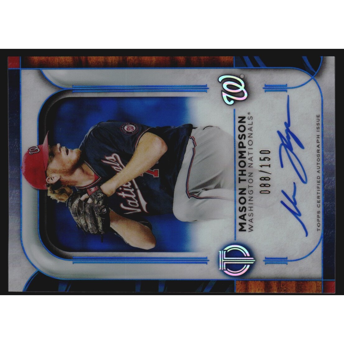 2022 Topps Tribute Autographs Blue #TAMTH Mason Thompson