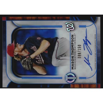 2022 Topps Tribute Autographs Blue #TAMTH Mason Thompson