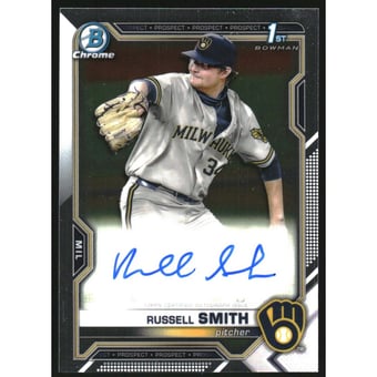 2021 Bowman Chrome Draft Autographs #CDARS Russell Smith