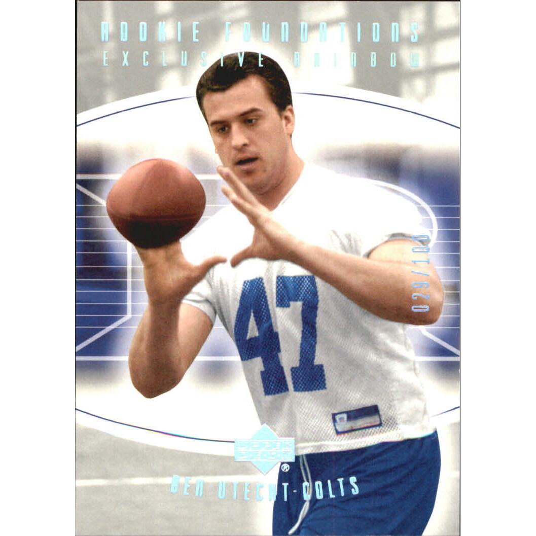 2004 Upper Deck Foundations Exclusive Rainbow Silver #154 Ben Utecht 2004 Upper Deck Foundations Exclusive Rainbow Silver #154 Ben Utecht