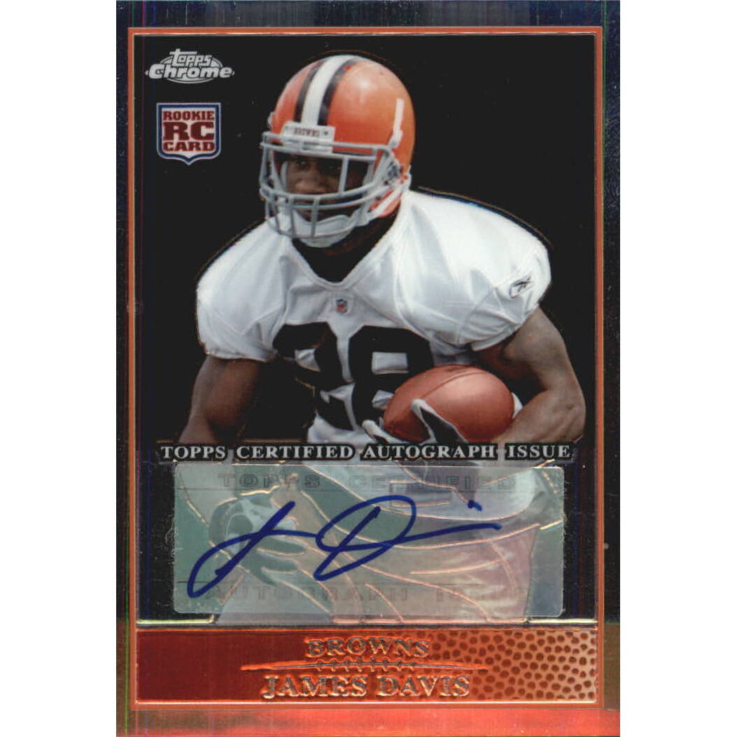 2009 Topps Chrome Rookie Autographs #TC196 James Davis C. rookie card picture