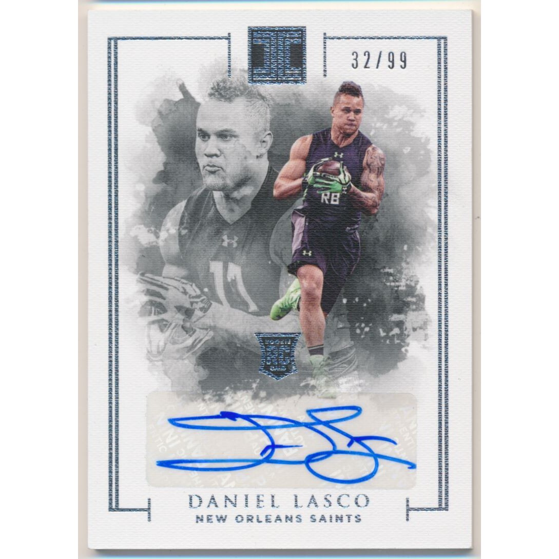 2016 Panini Impeccable #124 Daniel Lasco AU RC. rookie card picture