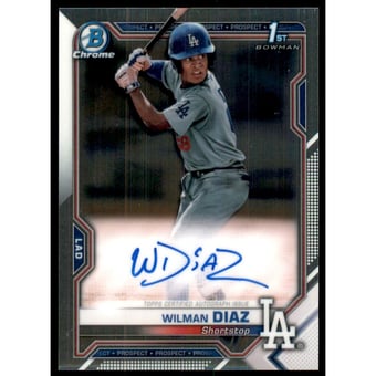 2021 Bowman Chrome Prospect Autographs #CPAWD Wilman Diaz