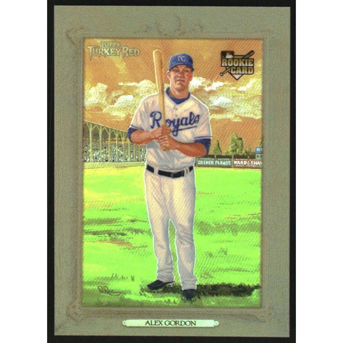 2007 Topps Turkey Red Chrome Refractors #29 Alex Gordon. rookie card picture