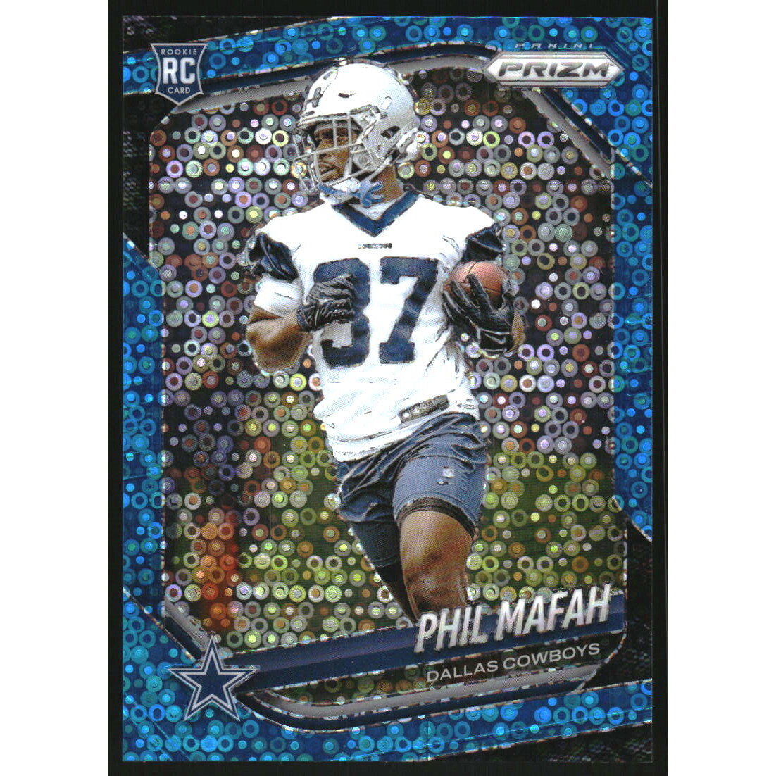 2025 Panini Prizm Prizms No Huddle Blue #378 Phil Mafah