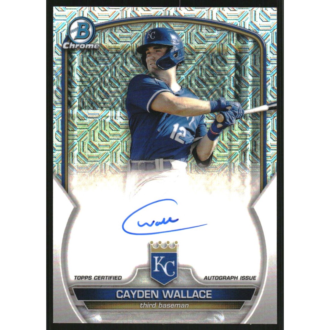 2023 Bowman Chrome Mega Box Autographs #BMACW Cayden Wallace