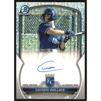2023 Bowman Chrome Mega Box Autographs #BMACW Cayden Wallace