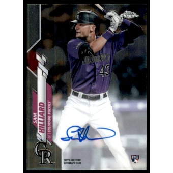 2020 Topps Chrome Rookie Autographs #RASH Sam Hilliard