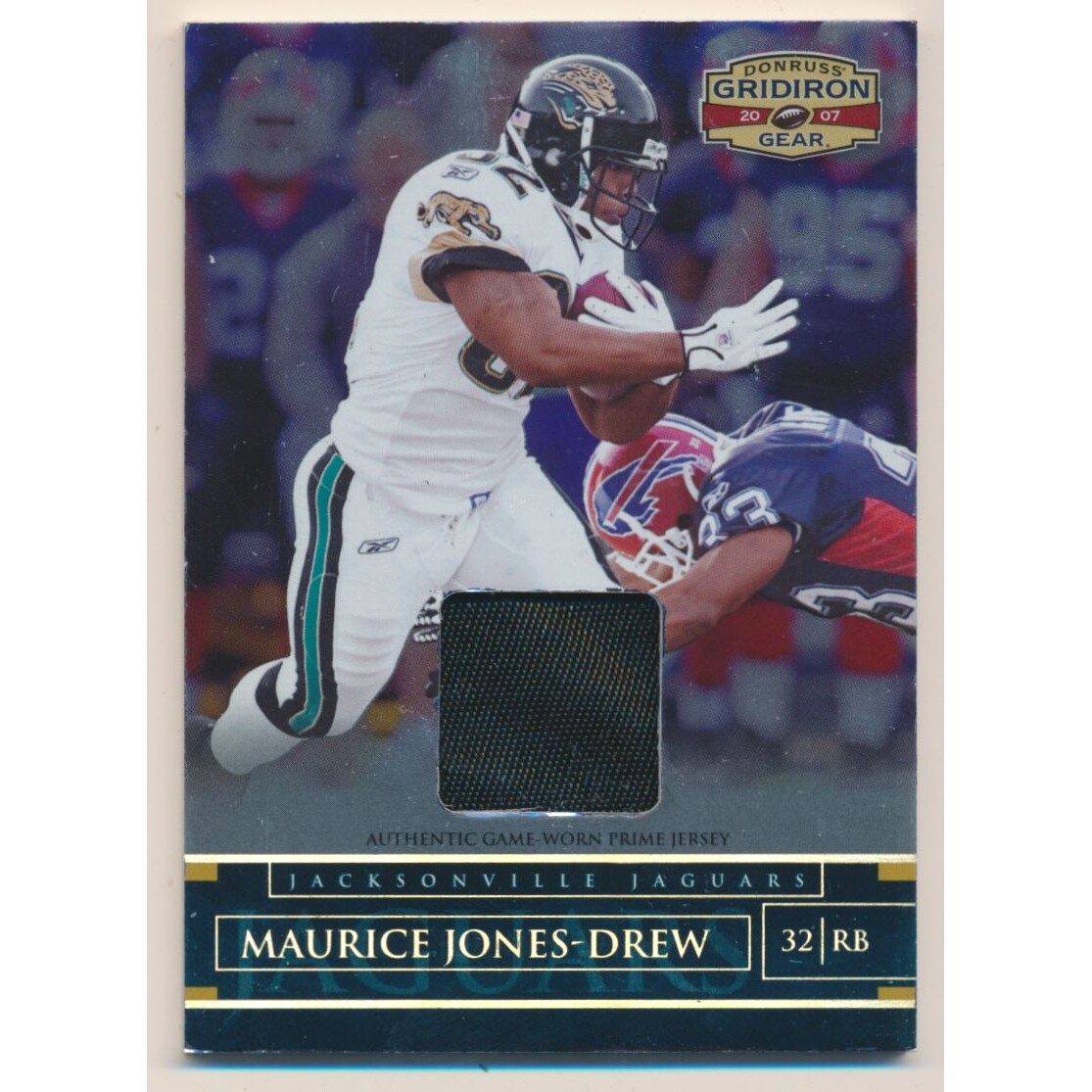 2007 Donruss Gridiron Gear Jerseys Prime #85 Maurice Jones-Drew/25