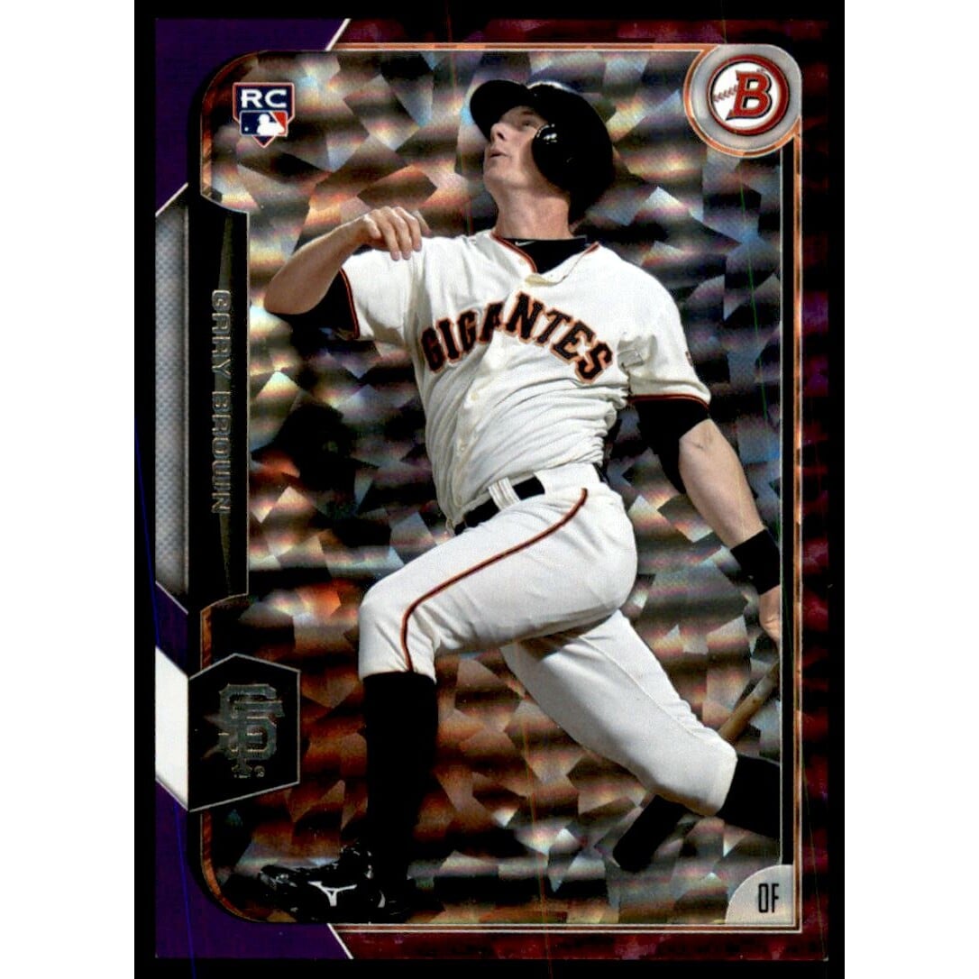 2015 Bowman Purple Ice #142 Gary Brown. rookie card picture