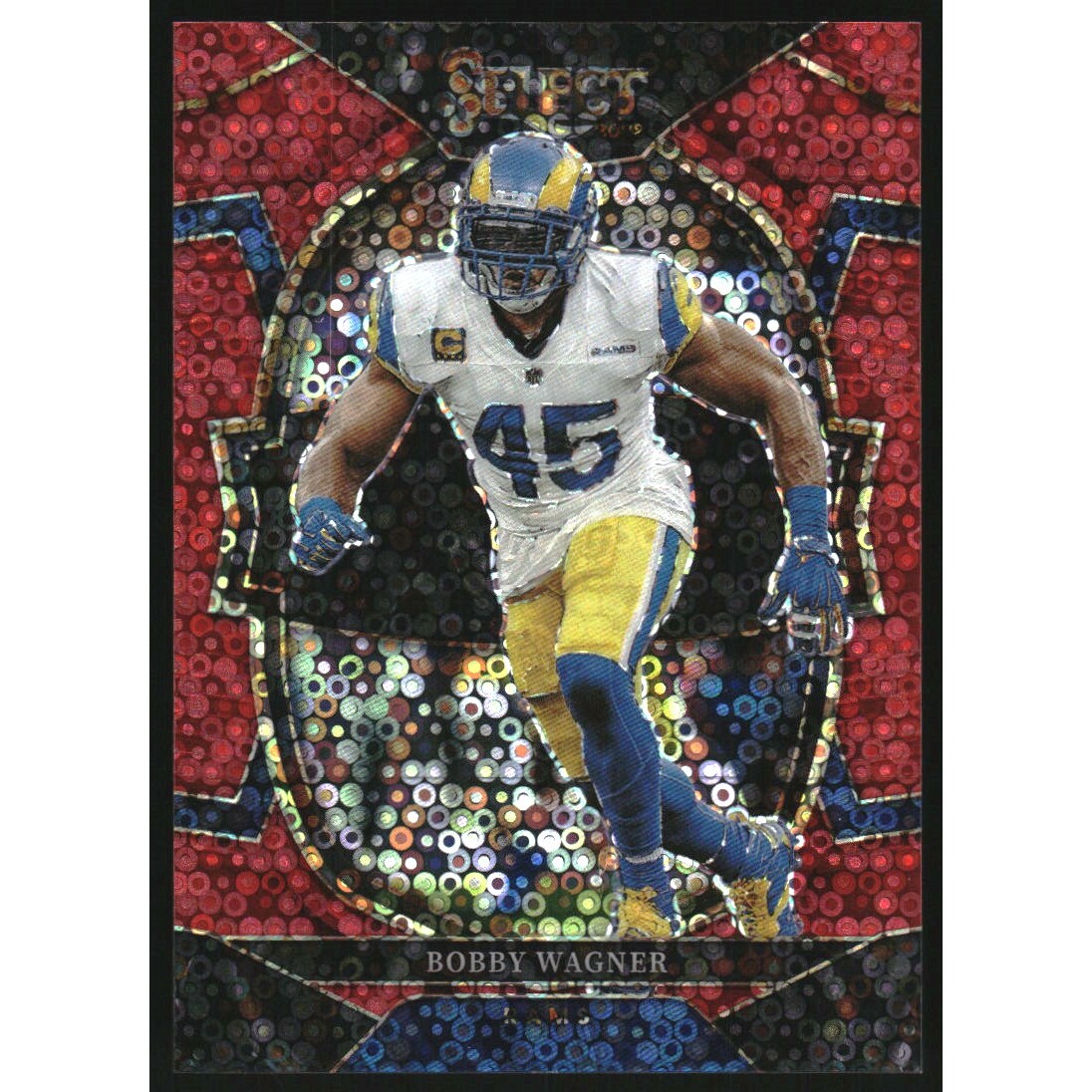 2022 Select Prizm Red Disco #7 Bobby Wagner