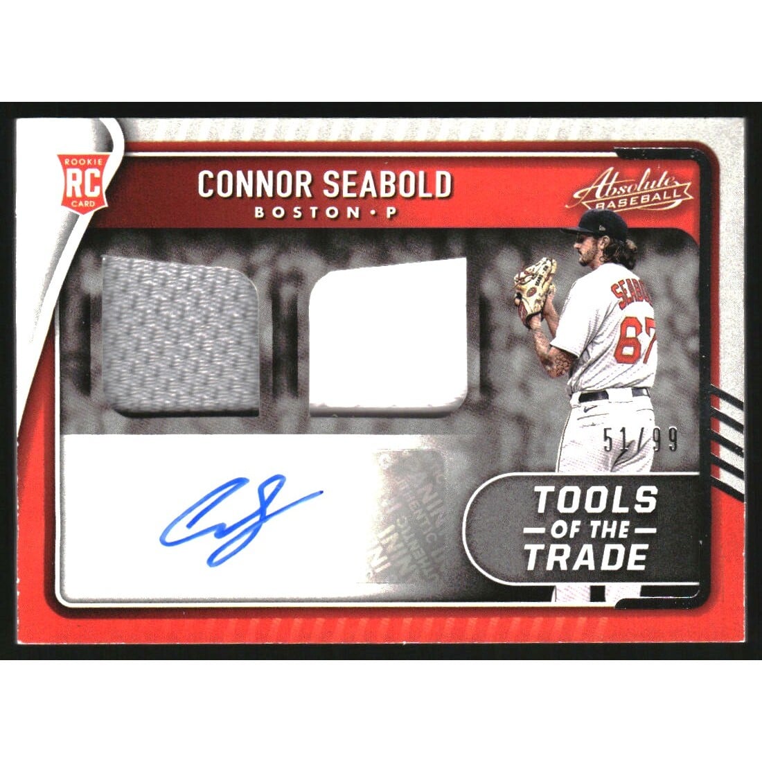 2022 Absolute Tools of the Trade 2 Swatch Signatures Retail #36 Connor Seabold/99