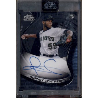 2022 Topps Chrome Black Autographs #CBARCO Roansy Contreras