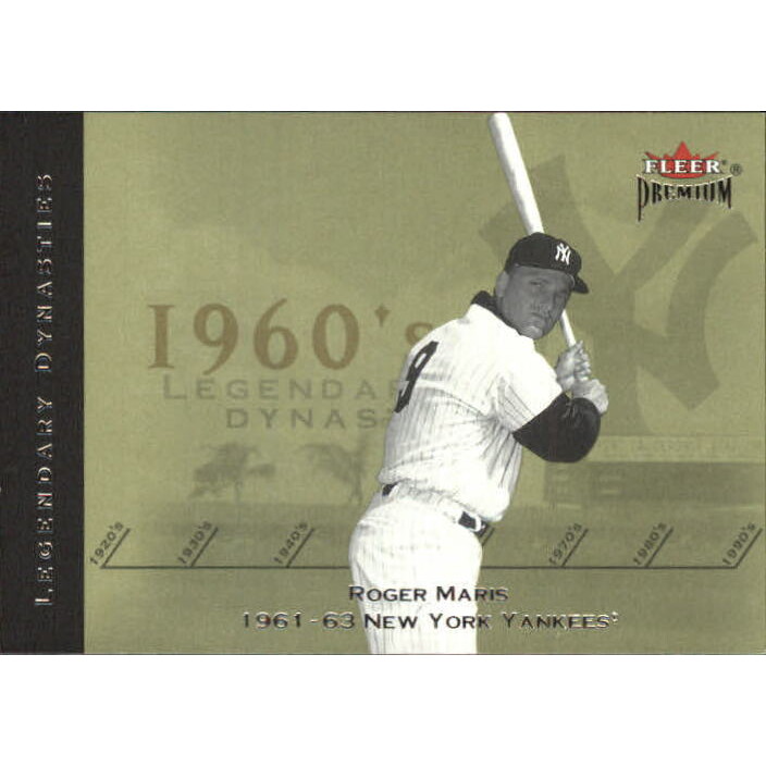 2002 Fleer Premium Legendary Dynasties #16 Roger Maris. rookie card picture