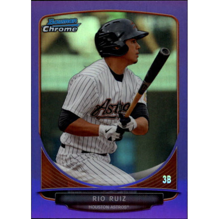 2013 Bowman Chrome Prospects Purple Refractors #BCP83 Rio Ruiz. rookie card picture