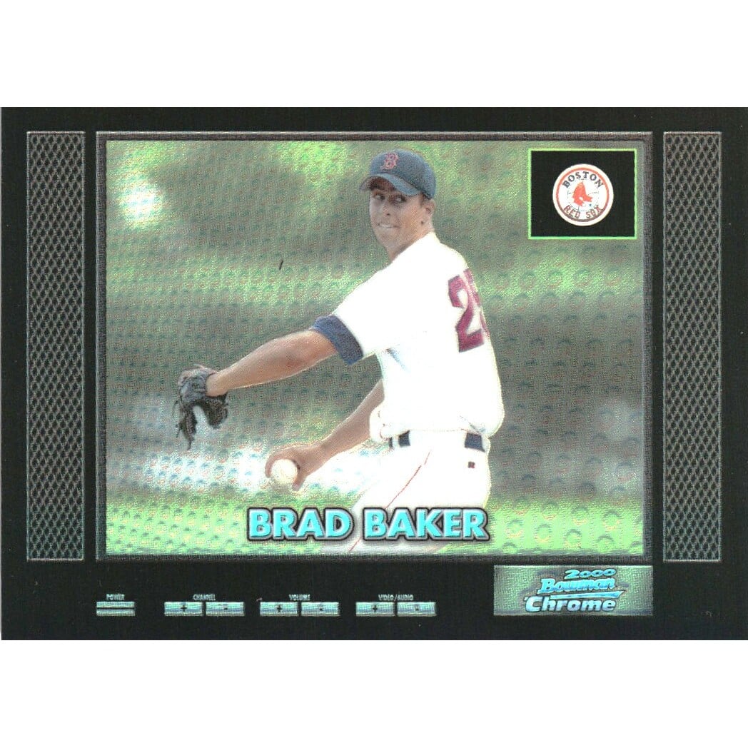 2000 Bowman Chrome Retro/Future Refractors #150 Brad Baker. rookie card picture