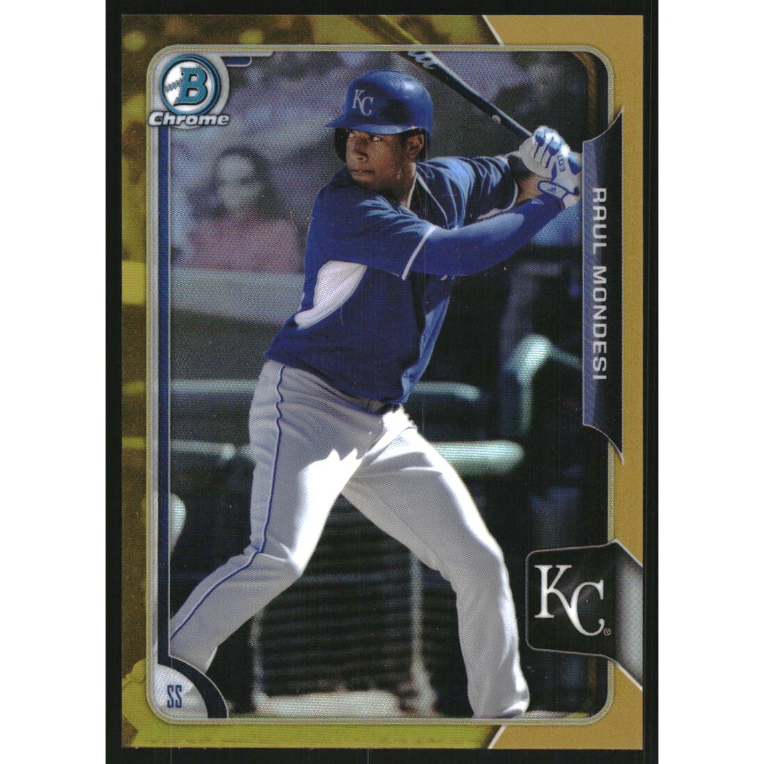 2015 Bowman Chrome Prospects Gold Refractors #BCP101 Rio Ruiz. rookie card picture