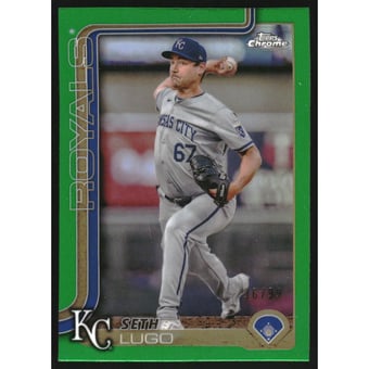 2025 Topps Chrome Green Refractors #94 Seth Lugo
