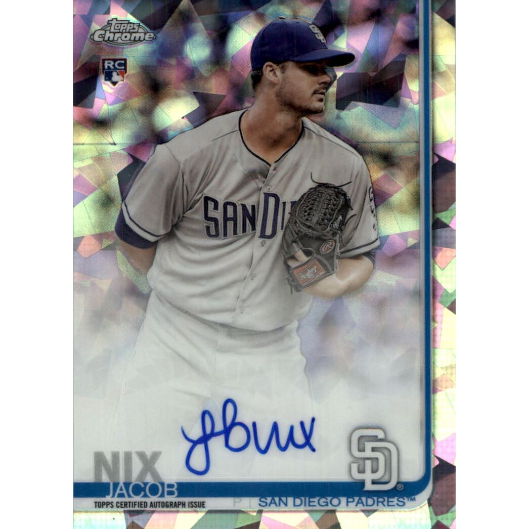 2019 Topps Chrome Sapphire Rookie Autographs #CSAJN Jacob Nix 2019 Topps Chrome Sapphire Rookie Autographs #CSAJN Jacob Nix