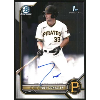 2022 Bowman Chrome Draft Autographs #CDATG Tres Gonzalez