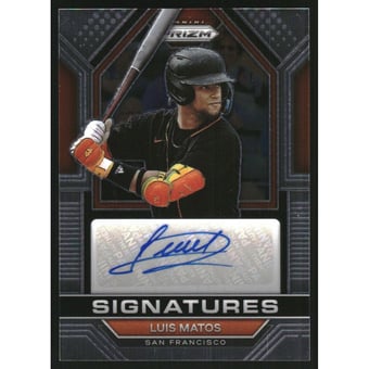 2023 Panini Prizm Signatures #58 Luis Matos