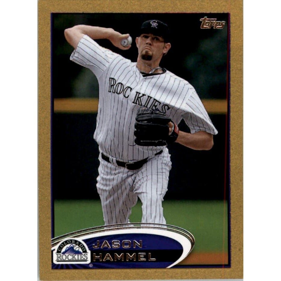 2012 Topps Mini Gold #68 Jason Hammel. rookie card picture