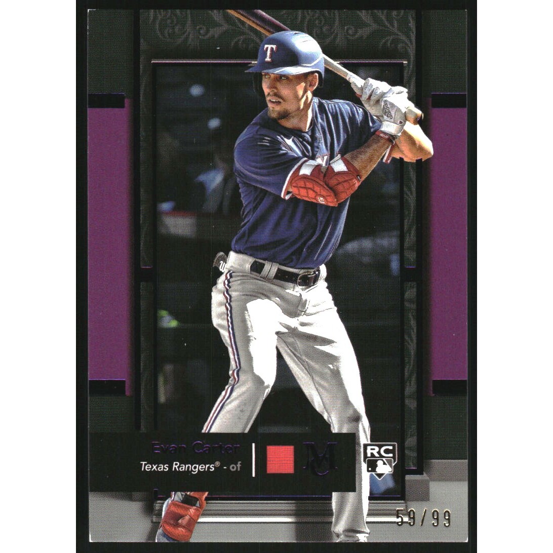 2024 Topps Museum Collection Amethyst #36 Evan Carter. rookie card picture
