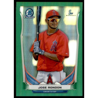 2014 Bowman Chrome Prospects Series 2 Green Refractors #BCP15 Jose Rondon