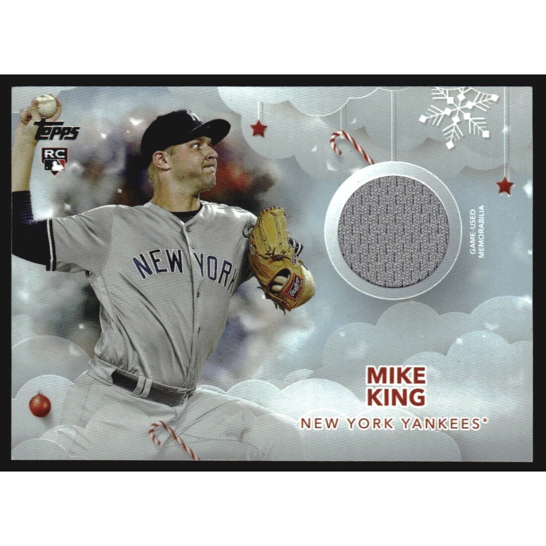 2020 Topps Walmart Holiday Relics #WHRMK Mike King. rookie card picture