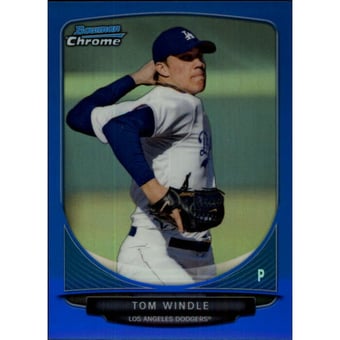 2013 Bowman Chrome Draft Draft Picks Blue Refractors #BDPP30 Tom Windle