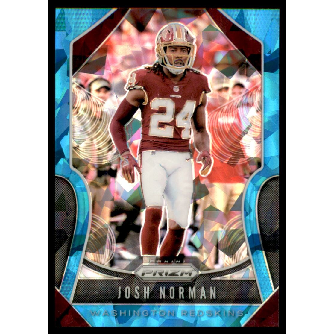 2019 Panini Prizm Prizms Blue Ice #66 Josh Norman. rookie card picture